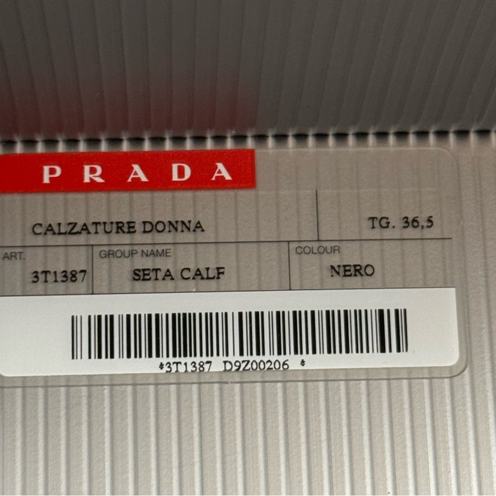 PRADA Black Leather Women's Boots Booties 36.5 - 6.5 - Calzature Donna IN BOX - Picture 16 of 16